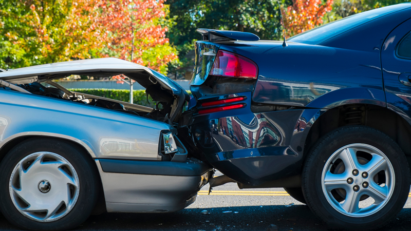 Two-Vehicle Crash at Alameda and Potomac